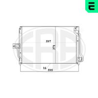 ERA 667207 - Condensador, aire acondicionado