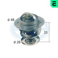 ERA 350119A - Variante de equipamiento: DT<br>para OE N°: 9091603115<br>Temperatura de abertura [°C]: 82<br>Diámetro 1 [mm]: 48,0<br>Diámetro 2 [mm]: 28,0<br>