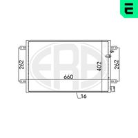 ERA 667086 - Condensador, aire acondicionado