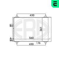 ERA 667132 - Condensador, aire acondicionado