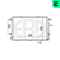 ERA 667052 - Condensador, aire acondicionado