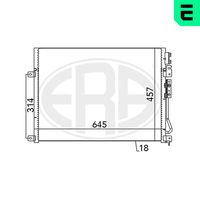 ERA 667028 - Condensador, aire acondicionado