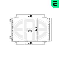 ERA 667016 - Condensador, aire acondicionado