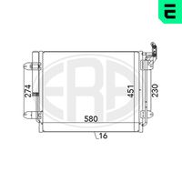 ERA 667142 - Condensador, aire acondicionado