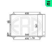 ERA 667039 - Condensador, aire acondicionado