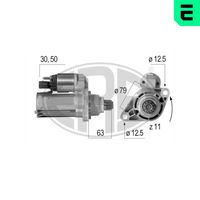 ERA 220598 - Tensión [V]: 12<br>Potencia nominal [kW]: 1,7<br>Restricción de fabricante: Bosch<br>ID del modelo de conector: 30-50<br>Sentido de giro: Sentido de giro a la izquierda (antihorario)<br>Diámetro de brida [mm]: 76<br>Cantidad de agujeros de fijación: 3<br>Nº de dientes 1: 10<br>Nº de dientes 2: 11<br>Posición básica piñón [mm]: 53<br>