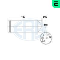 ERA 668017 - Filtro deshidratante, aire acondicionado