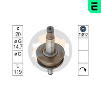 ERA ZN1047 - Engranaje de rueda libre, arrancador