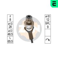 ERA ZN1062 - Engranaje de rueda libre, arrancador