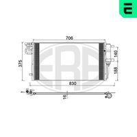 ERA 667269 - Condensador, aire acondicionado