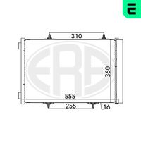 ERA 667025 - Artículo complementario / información complementaria 2: con secador<br>Longitud de red [mm]: 460<br>Ancho de red [mm]: 370<br>Profundidad de red [mm]: 16<br>