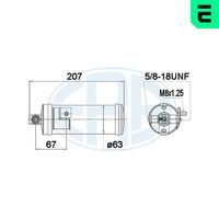 ERA 668024 - Filtro deshidratante, aire acondicionado