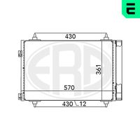 ERA 667013 - Condensador, aire acondicionado