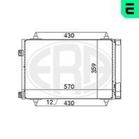 ERA 667078 - Artículo complementario / información complementaria 2: con secador<br>Longitud de red [mm]: 570<br>Ancho de red [mm]: 361<br>Profundidad de red [mm]: 12<br>