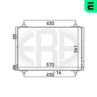 ERA 667068 - Condensador, aire acondicionado