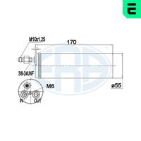 ERA 668019 - Filtro deshidratante, aire acondicionado