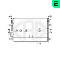 ERA 667060 - Condensador, aire acondicionado