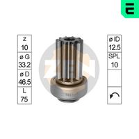 ERA ZN1017 - Engranaje de rueda libre, arrancador