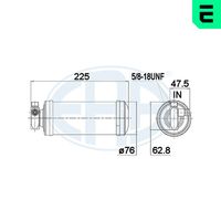 ERA 668029 - Filtro deshidratante, aire acondicionado