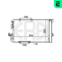 ERA 667082 - Condensador, aire acondicionado