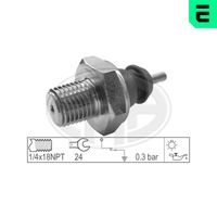 ERA 330005 - Garantía: 2 años de garantía<br>peso [g]: 38<br>Medida de rosca: 1/4" x 18 NPT<br>para OE N°: 6ZL 009 600-101<br>Puntos de conmutación [bar]: 0,3<br>