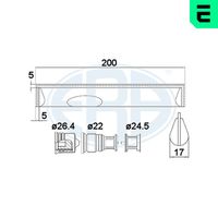 ERA 668011 - Filtro deshidratante, aire acondicionado