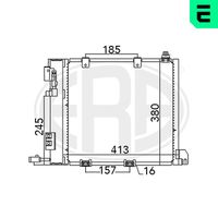 ERA 667011 - Condensador, aire acondicionado