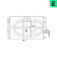 ERA 667287 - Artículo complementario / información complementaria 2: con secador<br>Longitud de red [mm]: 712<br>Ancho de red [mm]: 461<br>Profundidad de red [mm]: 16<br>