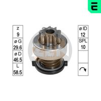 ERA ZN1486 - Engranaje de rueda libre, arrancador