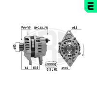 BOSCH 1986A00643 - Alternador