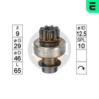 ERA ZN0554 - Engranaje de rueda libre, arrancador