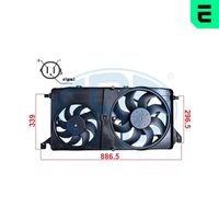 ERA 352136 - Potencia nominal [W]: 384<br>Diámetro [mm]: 385<br>Material: Plástico<br>Calefacción / Refrigeración: Ventilador simple<br>Sentido de giro: Sentido de giro a la derecha (horario)<br>Versión: Sin regulador<br>