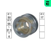 ERA ZN5352 - Polea, alternador