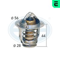 ERA 350104 - Variante de equipamiento: DT<br>para OE N°: 9091603125<br>Temperatura de abertura [°C]: 82<br>Diámetro 1 [mm]: 56,0<br>Diámetro 2 [mm]: 29,0<br>Altura 1 [mm]: 44,0<br>