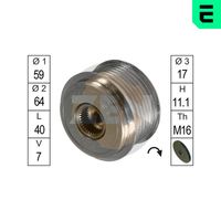 ERA ZN5431 - Rueda libre alternador