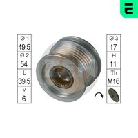 ERA ZN5514 - Número de nervaduras: 6<br>Diámetro [mm]: 55,9<br>Diámetro interior [mm]: 17<br>