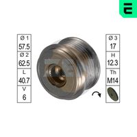 ERA ZN5428 - Rueda libre alternador