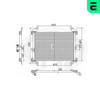 ERA 667228 - Condensador, aire acondicionado