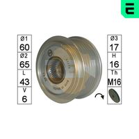 ERA ZN5661 - Rueda libre alternador