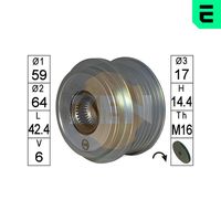 ERA ZN5680 - Sentido de giro: Sentido de giro a la derecha (horario)<br>