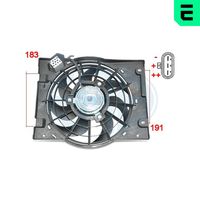 ERA 352066 - Tensión [V]: 12<br>Potencia nominal [W]: 220<br>Diámetro [mm]: 310<br>Material: Plástico<br>Calefacción / Refrigeración: Ventilador simple<br>Sentido de giro: Sentido de giro a la derecha (horario)<br>Versión: Con regulador<br>