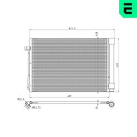 EACLIMA 30C07043 - Condensador, aire acondicionado