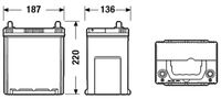 BOSCH 0092S40190 - Tensión [V]: 12<br>Capacidad de la batería [Ah]: 35<br>Corriente de arranque en frío, EN [A]: 300<br>Esquema de bornes: 0<br>Tipo de polos terminales: 3<br>Talón de sujeción: B00<br>Longitud [mm]: 187<br>Ancho [mm]: 127<br>Altura [mm]: 227<br>