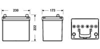 BOSCH 0092S4E400 - Tensión [V]: 12<br>Capacidad de la batería [Ah]: 60<br>Corriente de arranque en frío, EN [A]: 540<br>Longitud [mm]: 232<br>Ancho [mm]: 173<br>Altura [mm]: 225<br>