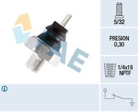 FAE 12220 - Presión [bar]: 0,3<br>Medida de rosca: 1/4'' x 18 NPT<br>Nº de información técnica: circuit N.C.<br>