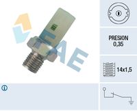 FAE 12370 - Interruptor de control de la presión de aceite