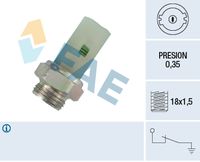 FAE 12380 - Medida de rosca: M 14x1,5<br>Forma del enchufe: redondo<br>