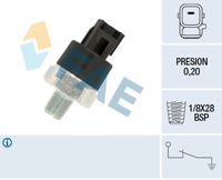 FAE 12550 - Presión [bar]: 0,2<br>Medida de rosca: 1/8 GAS<br>Número de enchufes de contacto: 1<br>Nº de información técnica: circuit N.C.<br>