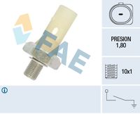 FAE 12883 - Interruptor de control de la presión de aceite
