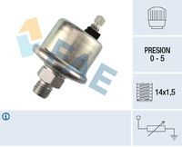 FAE 14570 - Garantía: 2 años de garantía<br>peso [g]: 113,5<br>Medida de rosca: M14 x 1,5<br>punto de conmutación hasta [bar]: 5<br>para OE N°: 004 542 8917<br>